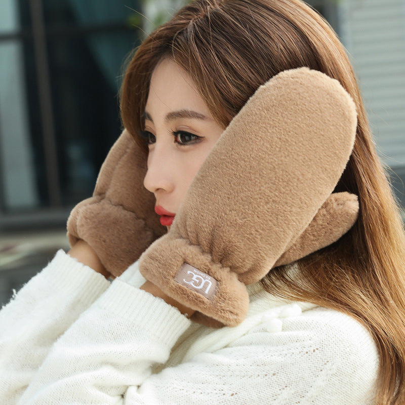 Women's Winter Fleece-Lined Windproof Warm Gloves