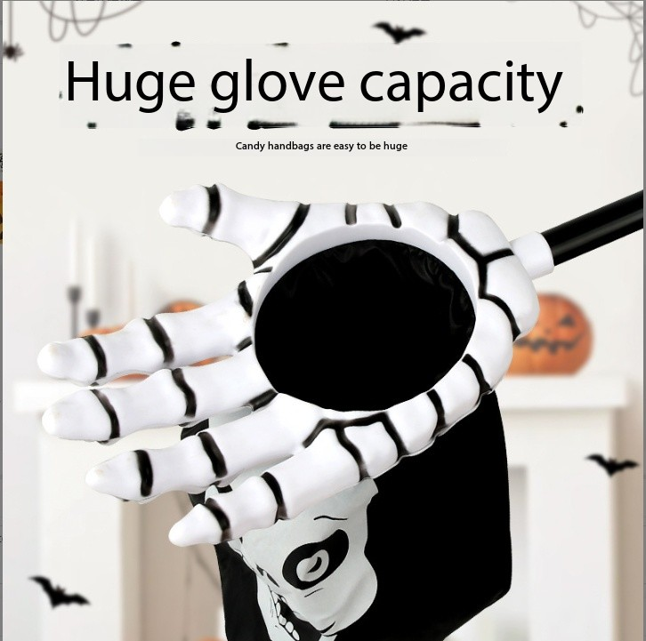 Halloween children ask for candy bags to hold sugar containers