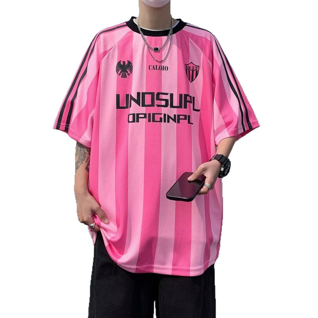 Summer striped short-sleeved T-shirts