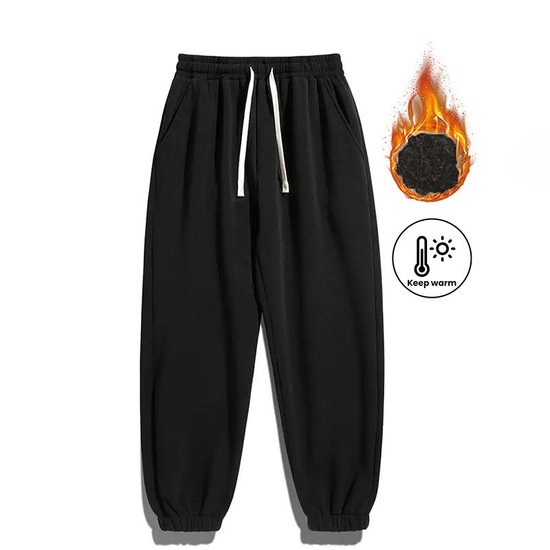 Fleece-Lined Pants Men's Casual Sweatpants