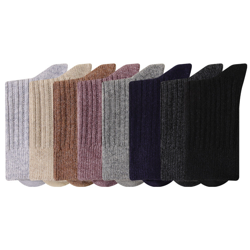 Men's Wool Warm Antibacterial Mid-Tube Socks