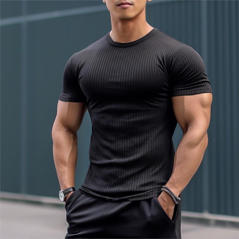 Lazy Wind High-Button Breathable Fitness T-Shirt