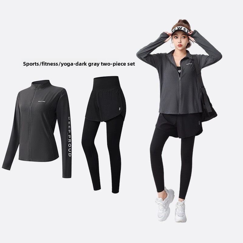 Women's Yoga Fitness Two-Piece Set