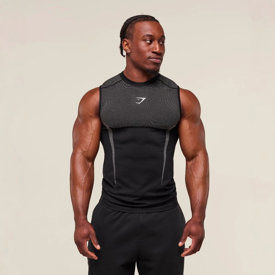Fitness vest men's shirt casual breathable