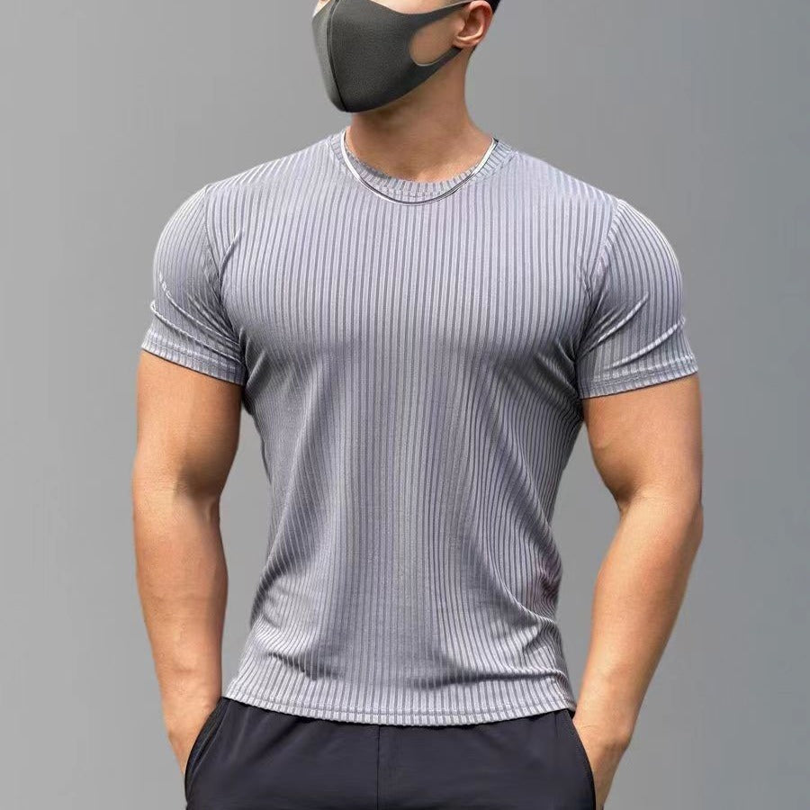 Lazy Wind High-Button Breathable Fitness T-Shirt