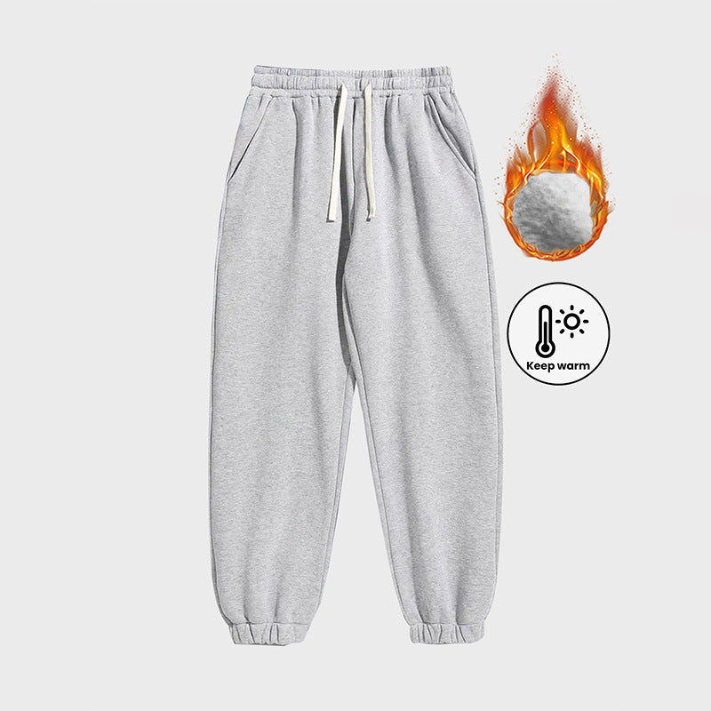 Fleece-Lined Pants Men's Casual Sweatpants