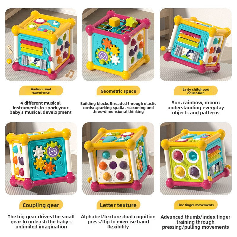 Hexahedral Baby Toy for Early Education
