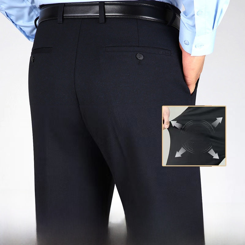 Straight-leg business pants