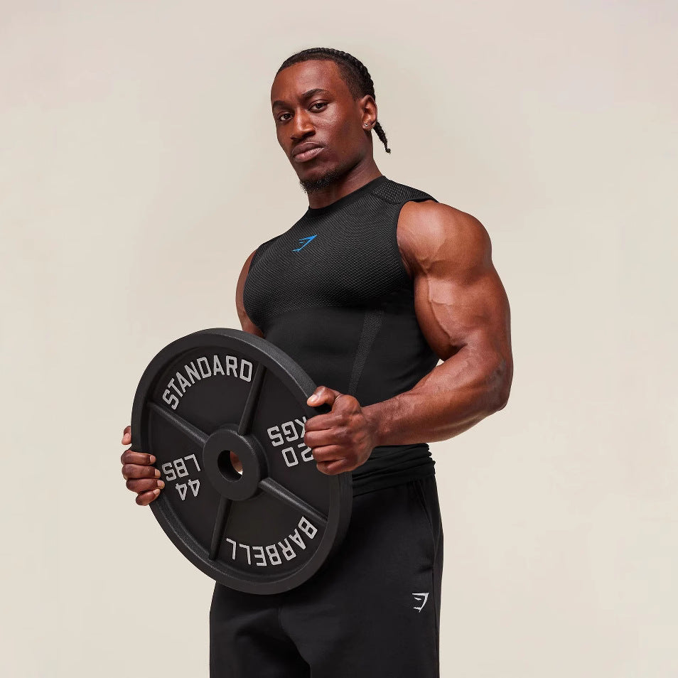 Fitness vest men's shirt casual breathable