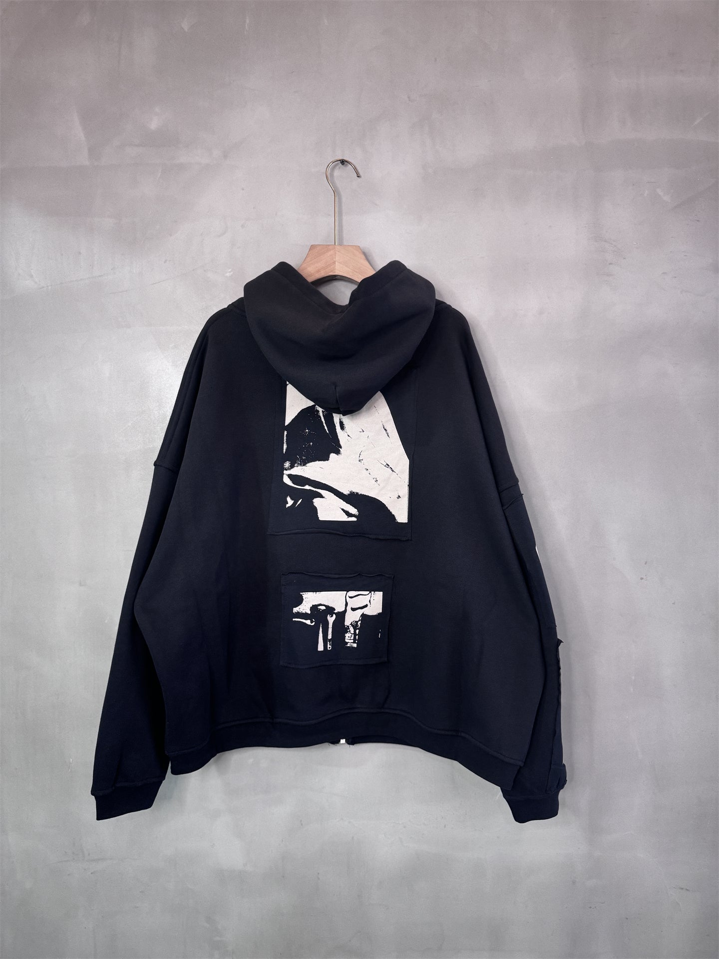 Erd Vintage Hooded Zipper Cardigan Sweatshirt