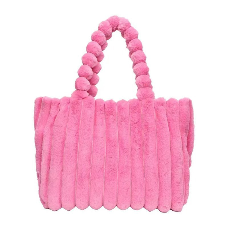 Plush Bags Commuter Fashion Handbags