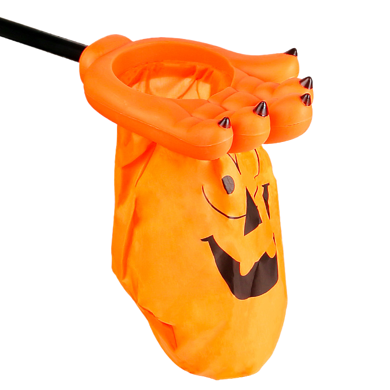 Halloween children ask for candy bags to hold sugar containers