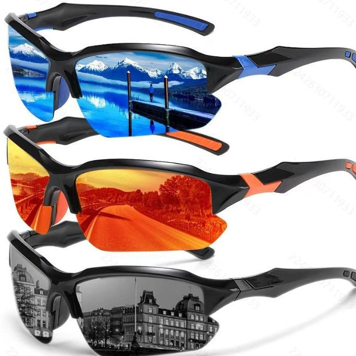 Night vision, sun protection, driving and cycling sunglasses