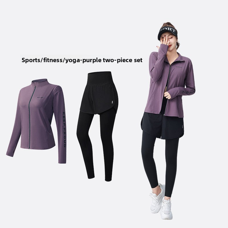 Women's Yoga Fitness Two-Piece Set