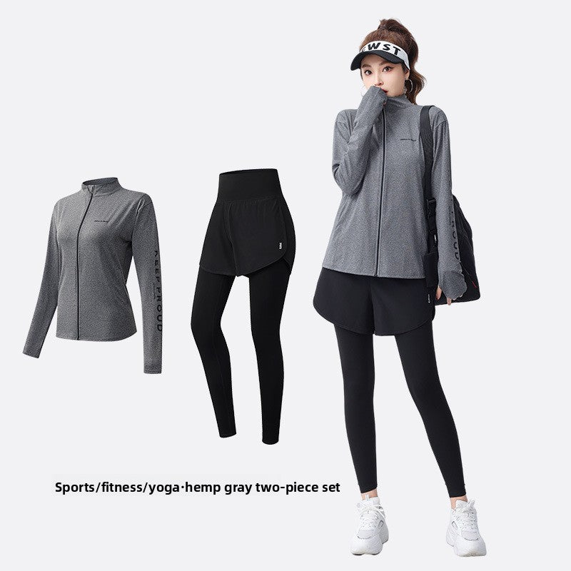 Women's Yoga Fitness Two-Piece Set