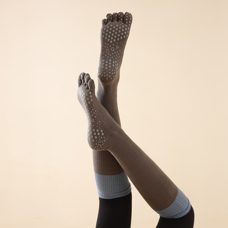 Yoga Socks Anti-Slip Five-Toe Cotton Fitness Socks