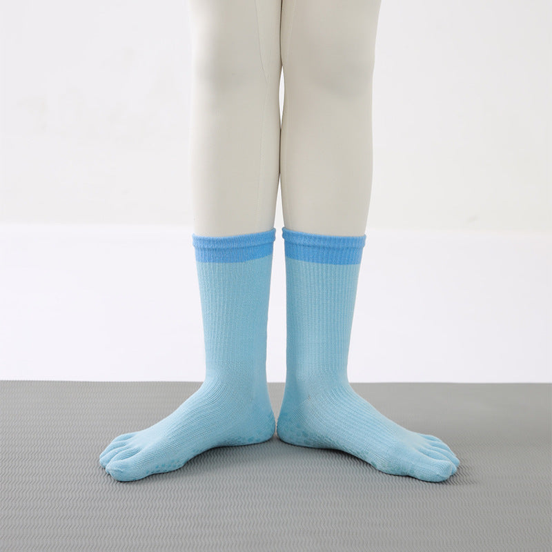 Yoga Socks Anti-Slip Five-Toe Cotton Fitness Socks