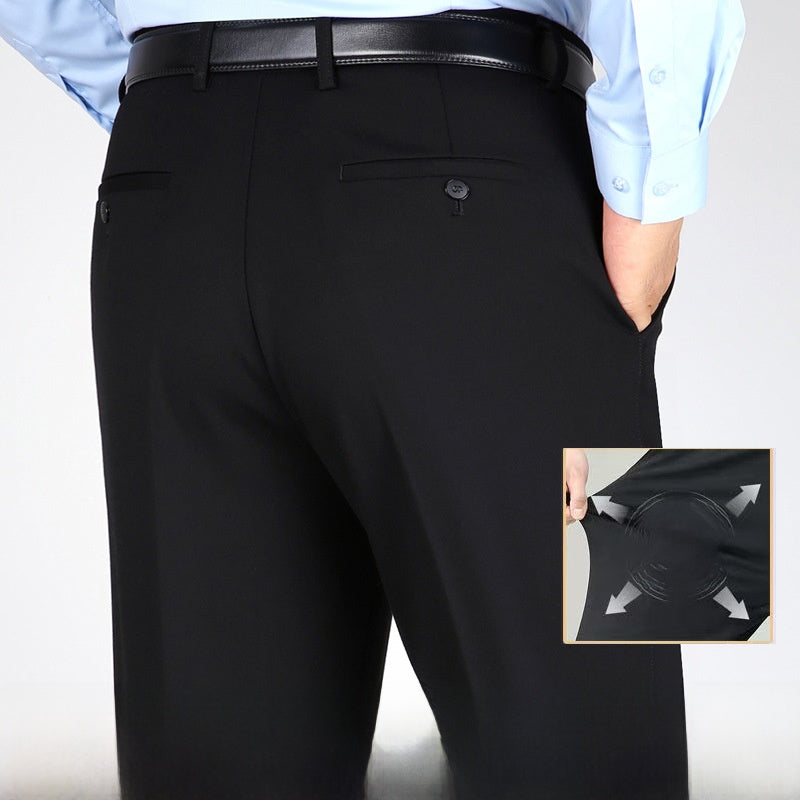 Straight-leg business pants