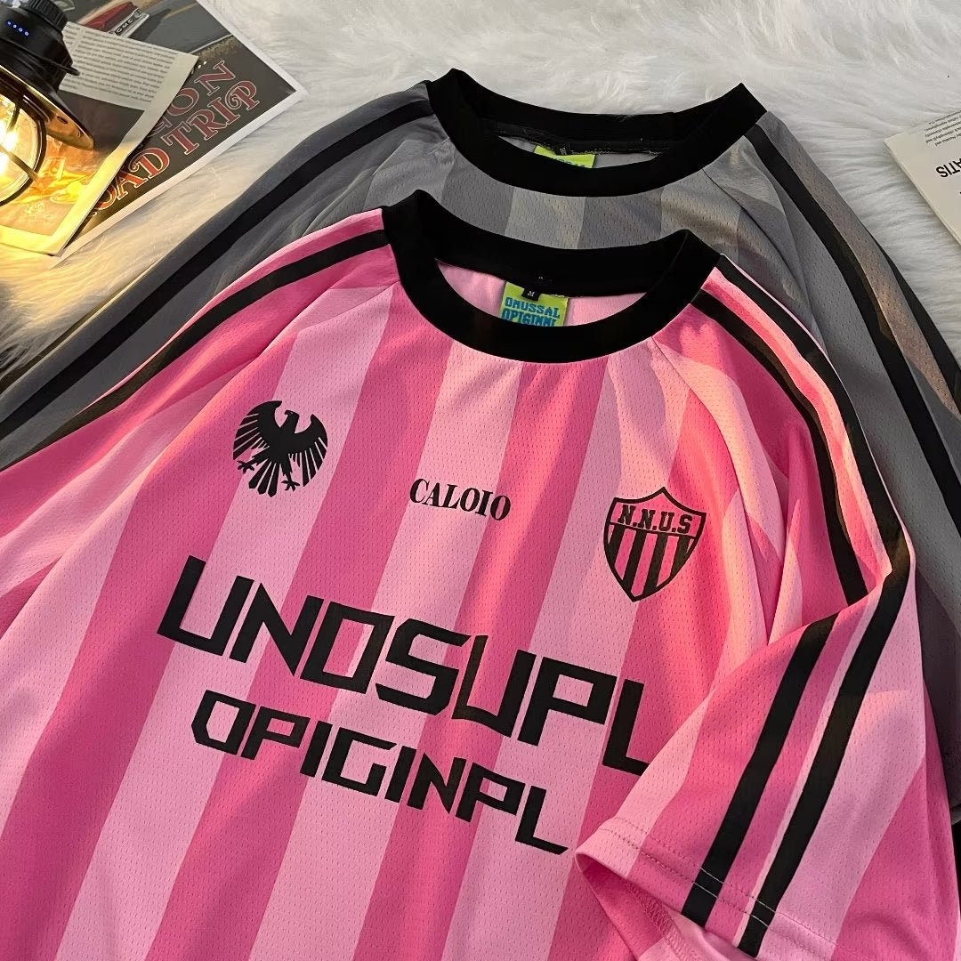 Summer striped short-sleeved T-shirts