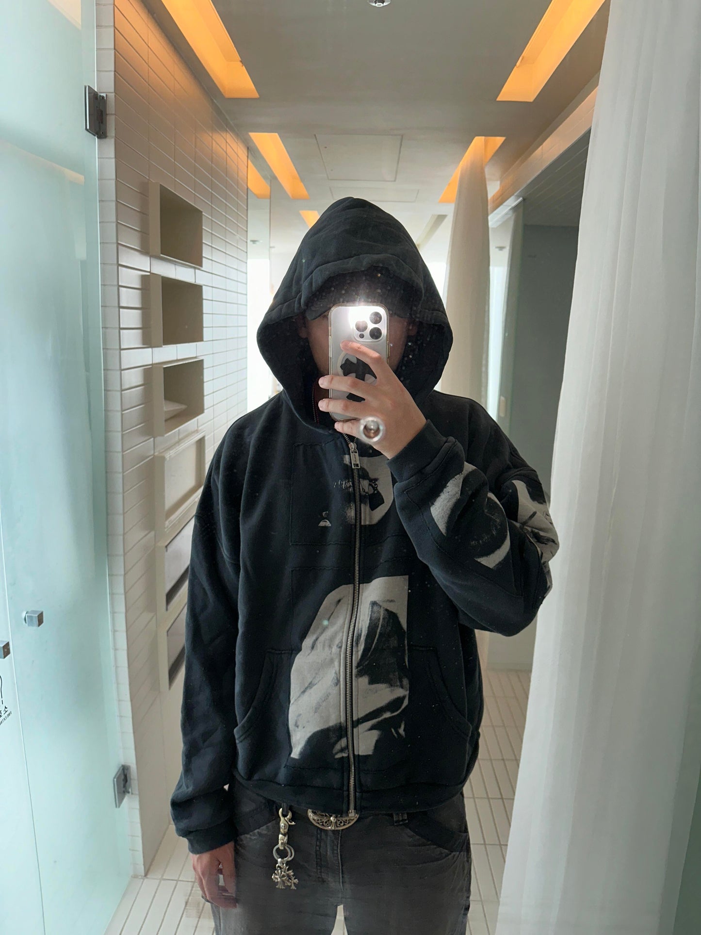 Erd Vintage Hooded Zipper Cardigan Sweatshirt