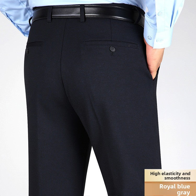 Straight-leg business pants