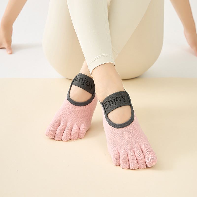 Yoga Socks Anti-Slip Five-Toe Cotton Fitness Socks
