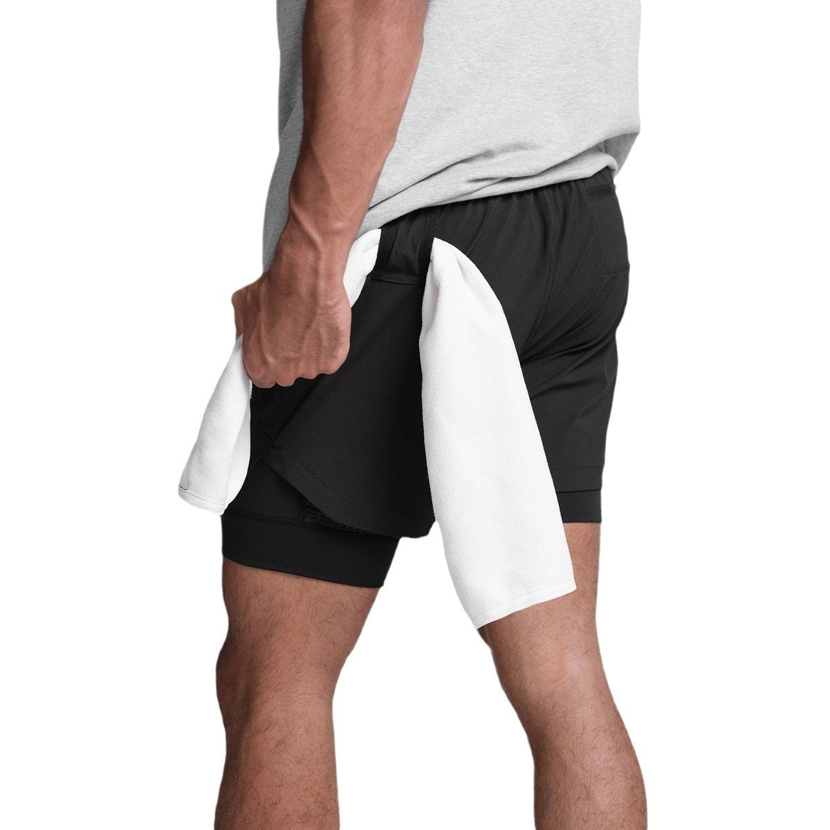 Men's Double-layer Breathable Sports Shorts