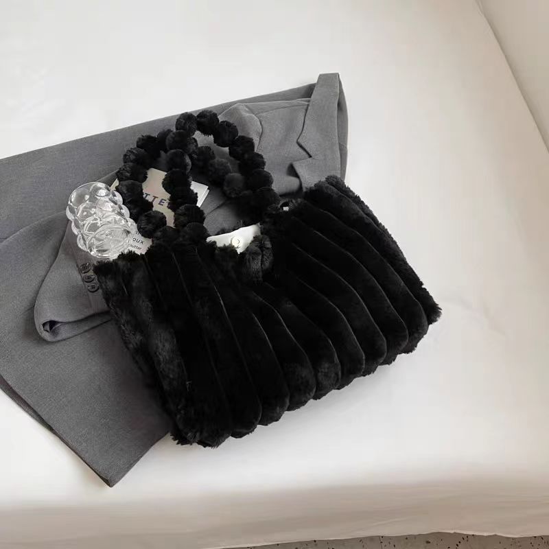 Plush Bags Commuter Fashion Handbags