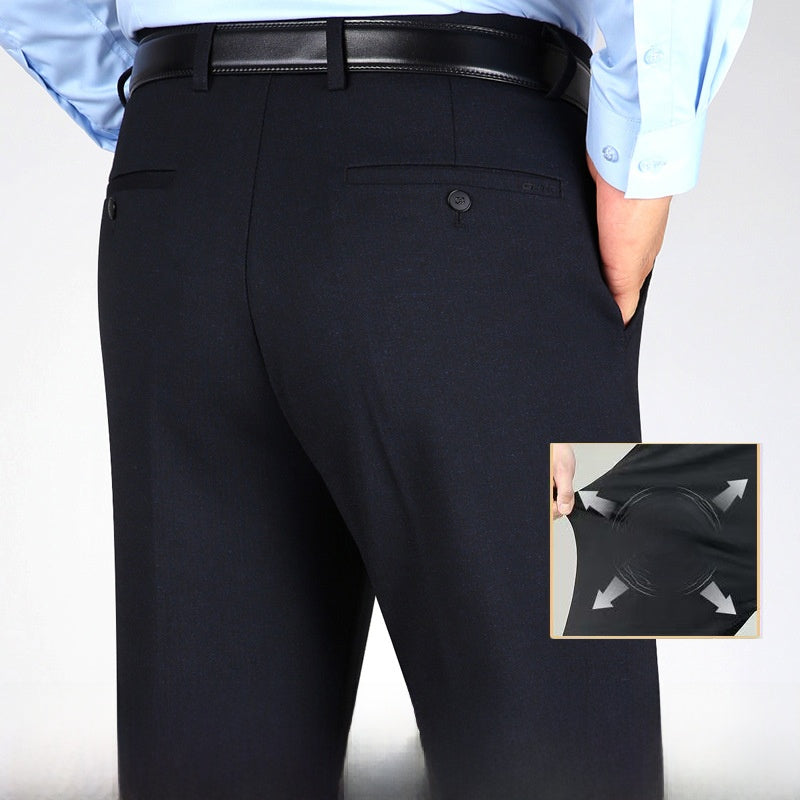 Straight-leg business pants