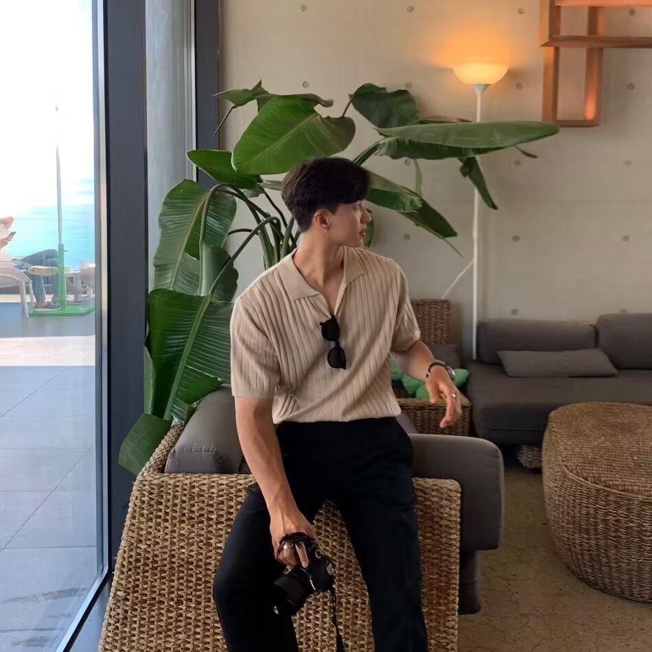 Men's Slim Fit Short Sleeve Polo Shirt