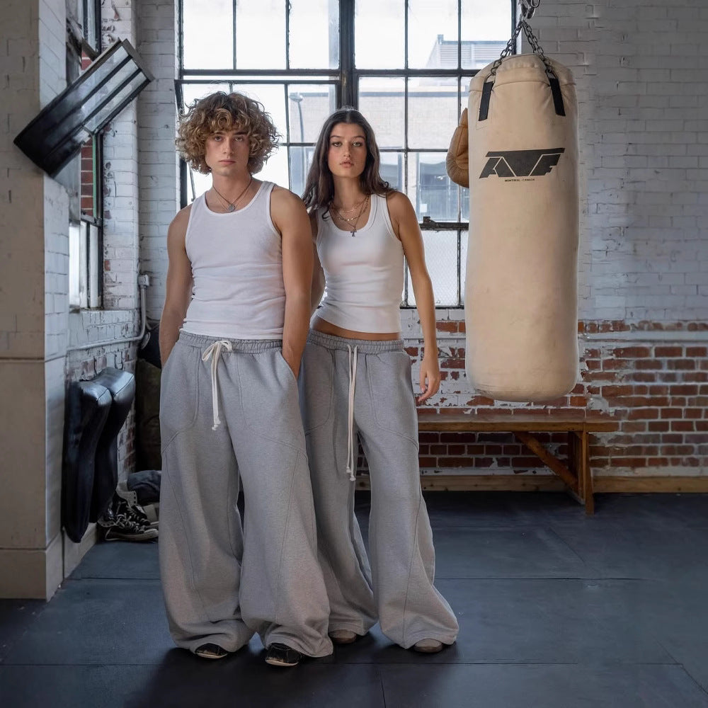 Embroidered sweatpants for men and women