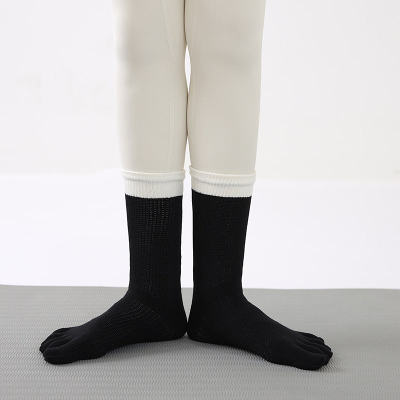 Yoga Socks Anti-Slip Five-Toe Cotton Fitness Socks