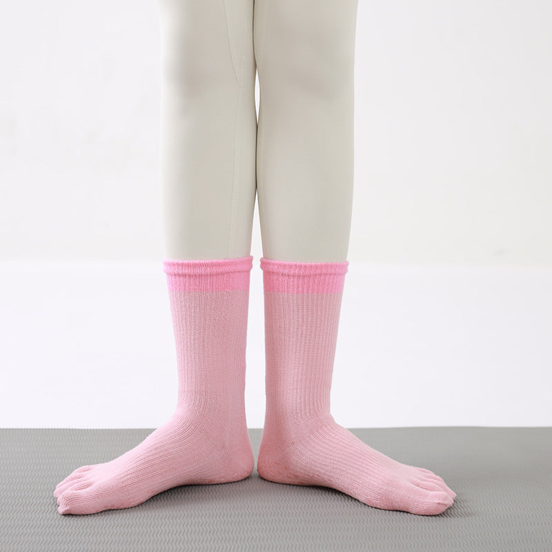 Yoga Socks Anti-Slip Five-Toe Cotton Fitness Socks