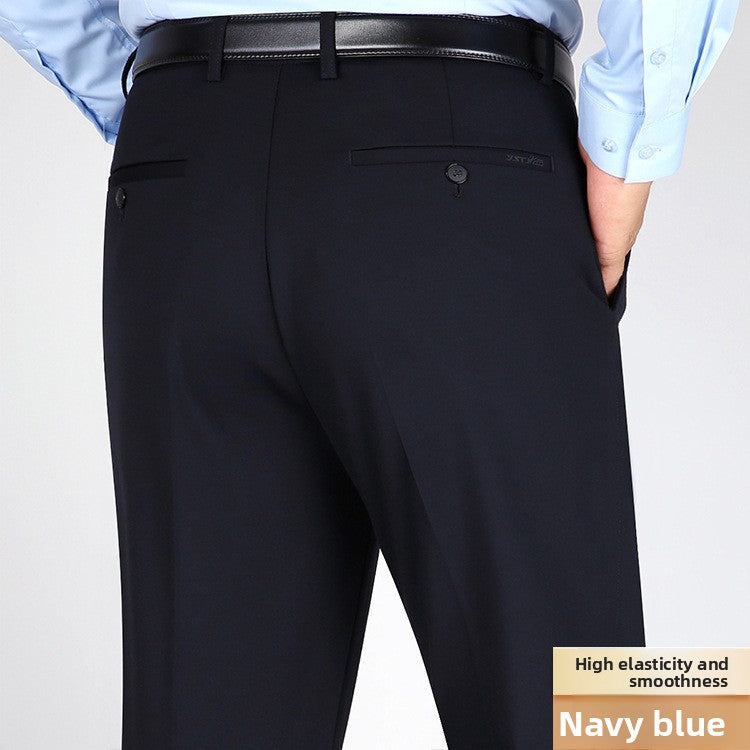 Straight-leg business pants