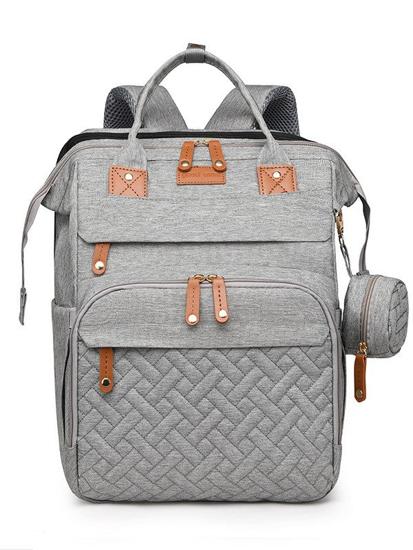 Multifunctional Mommy Bag with USB Port, Large Capacity, Lightweight for Travel and Baby Care