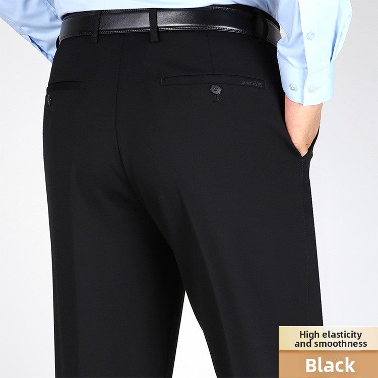 Straight-leg business pants