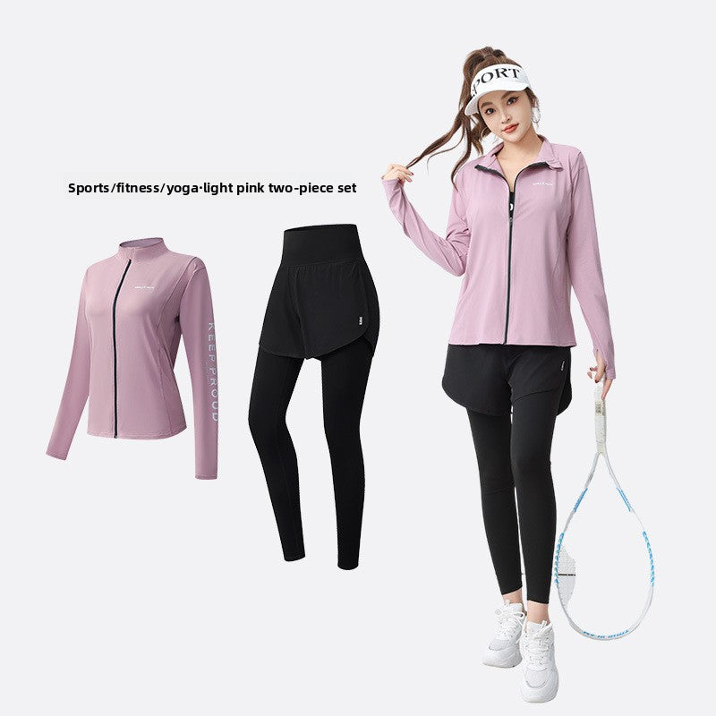 Women's Yoga Fitness Two-Piece Set