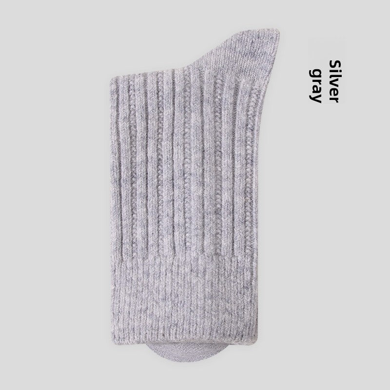 Men's Wool Warm Antibacterial Mid-Tube Socks