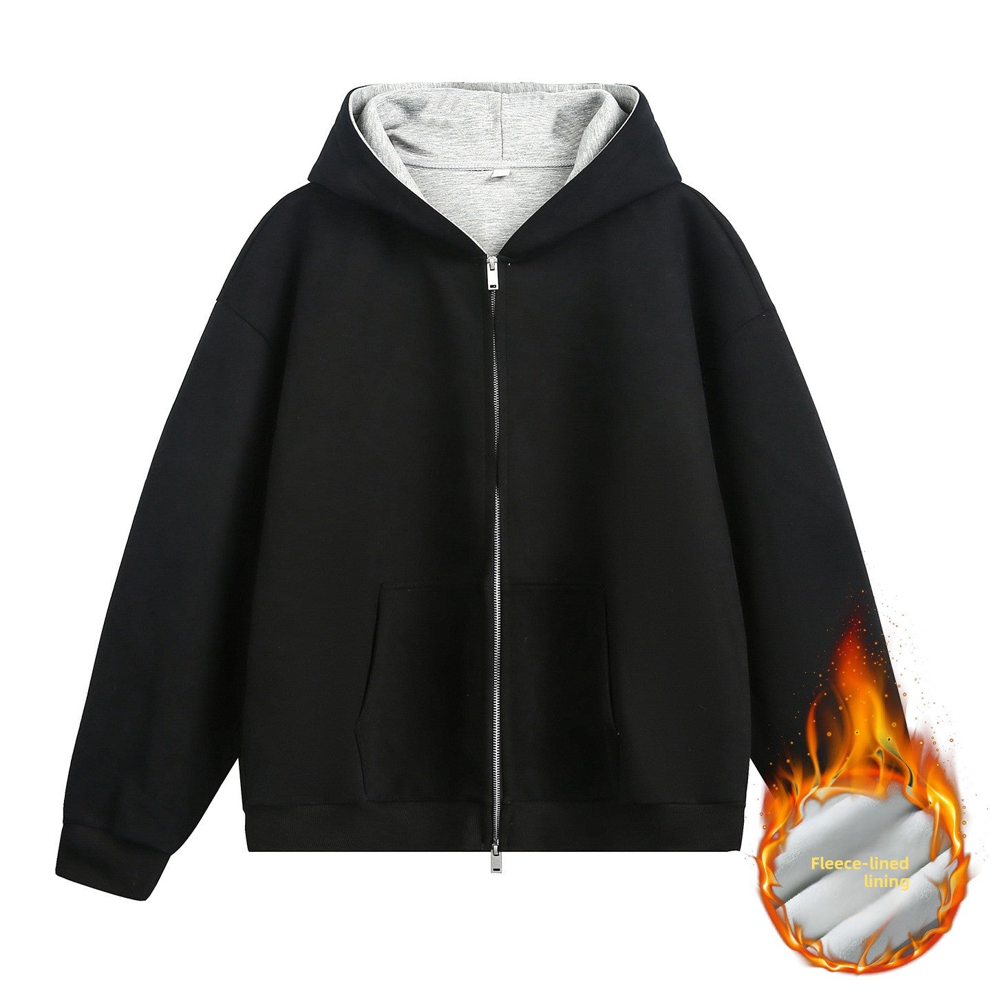 Hooded Sweatshirt Men's Loose Cardigan Jacket