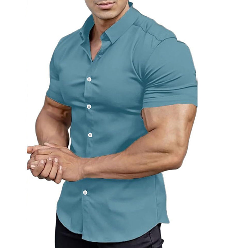 Solid-Color Shirts for Men