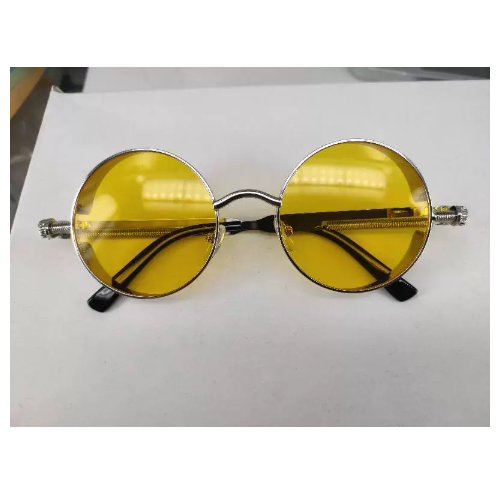 Retro Round Frame Metal Sunglasses UV400 Protection