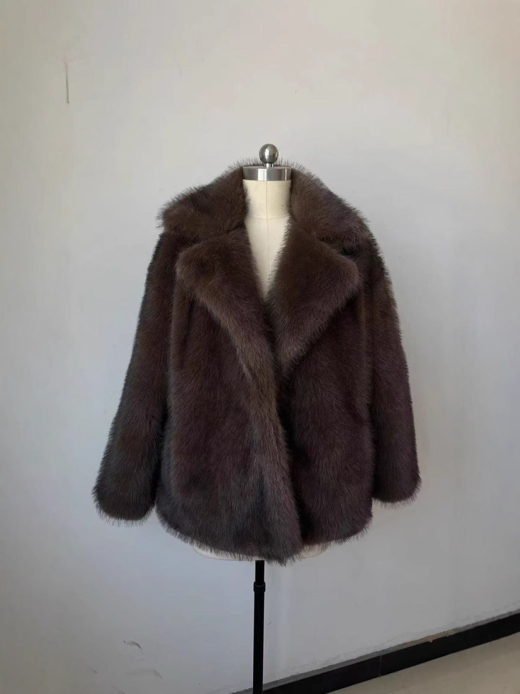 Thickened Fluffy Fox Fur Coat Women Loose Elegant Winter