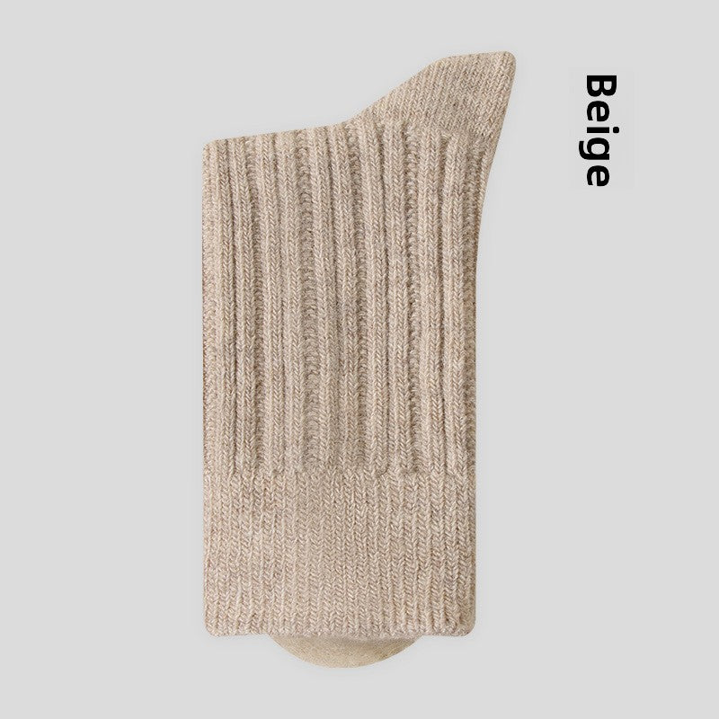 Men's Wool Warm Antibacterial Mid-Tube Socks