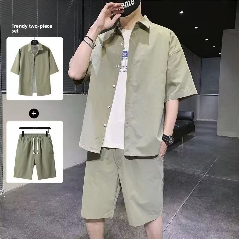 Shirt, men's shorts, short sleeves