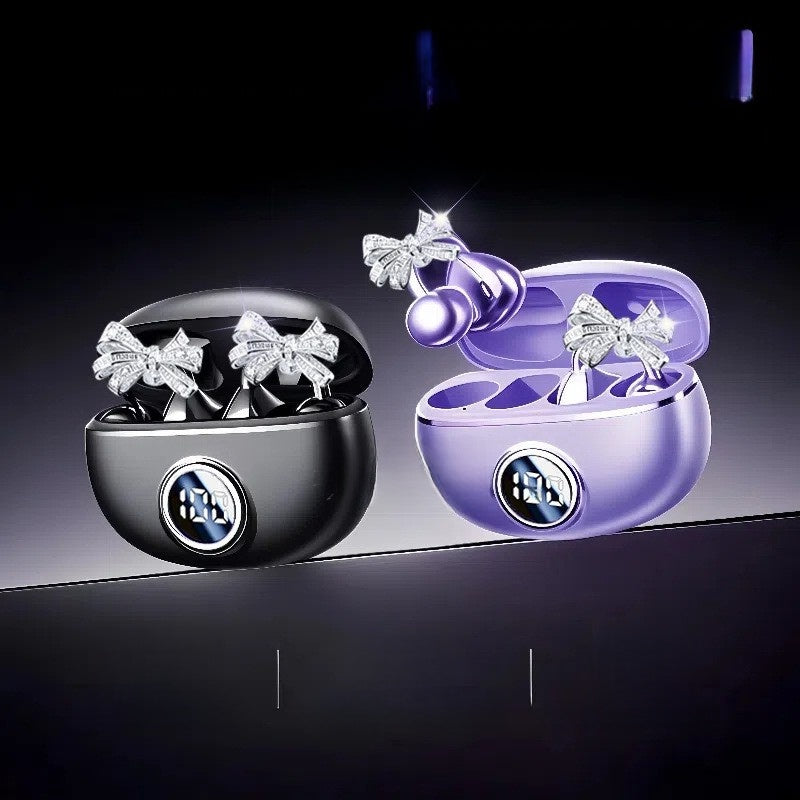 Wireless Bluetooth Ear Clip Headset with Detachable Earrings