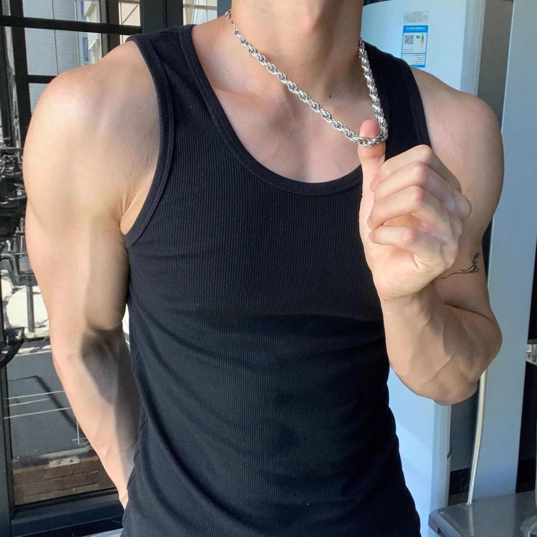 Men's sleeveless style for sports and fitness