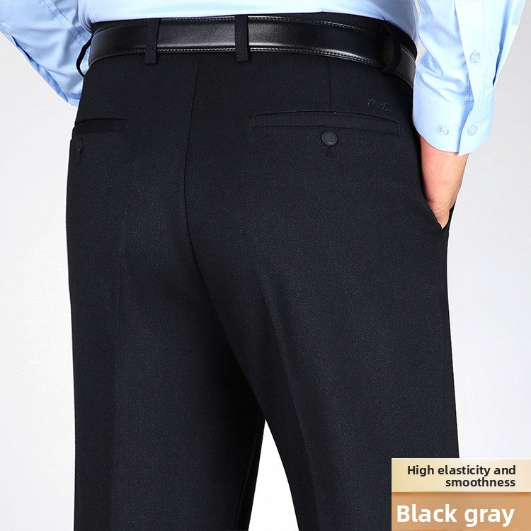 Straight-leg business pants