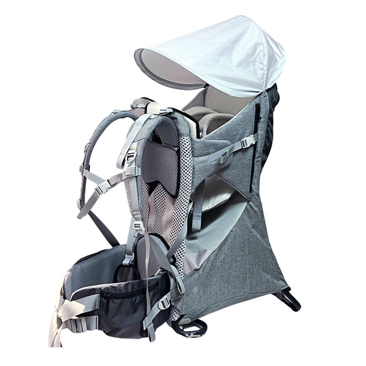 Back-style baby carrier hiking basket